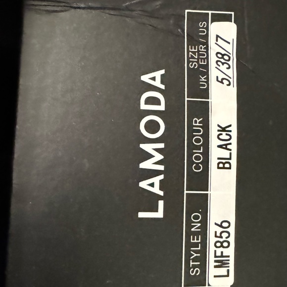 Lamoda LMF856 High Knee Black PU Leather Boot, descent condition - Picture 5 of 14